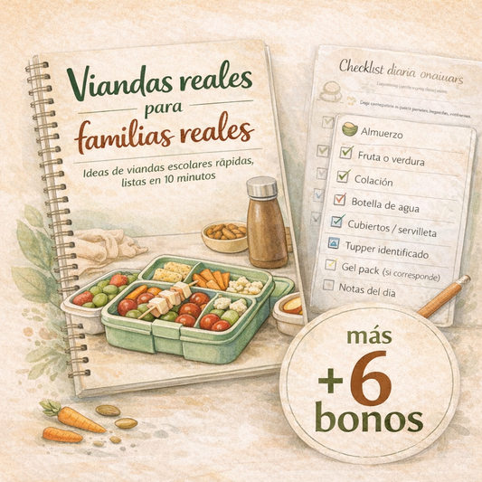 Viandas escolares para familias reales + 6 bonos